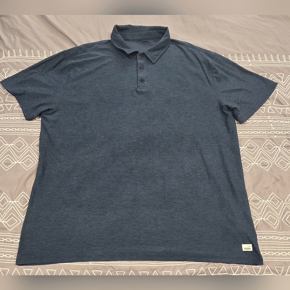Vuori Other - Vuori Men's Heathered Blue Polo Size XL